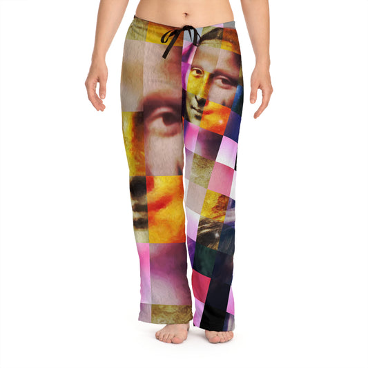 Mona Lisa Pajama Pants: Luxurious Elegance Meets Iconic Artistry