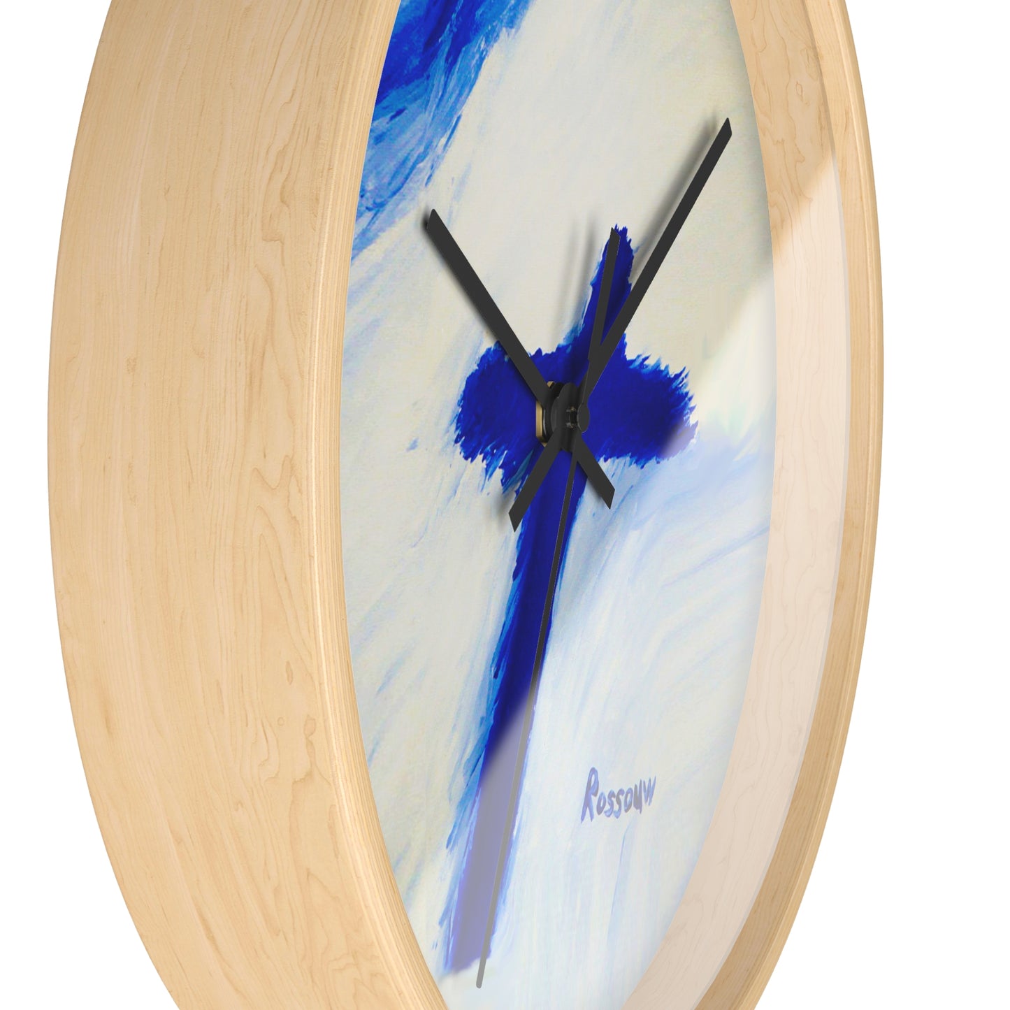 “Songbird - Inspirational Cross Art Wall Clock by Rossouw"