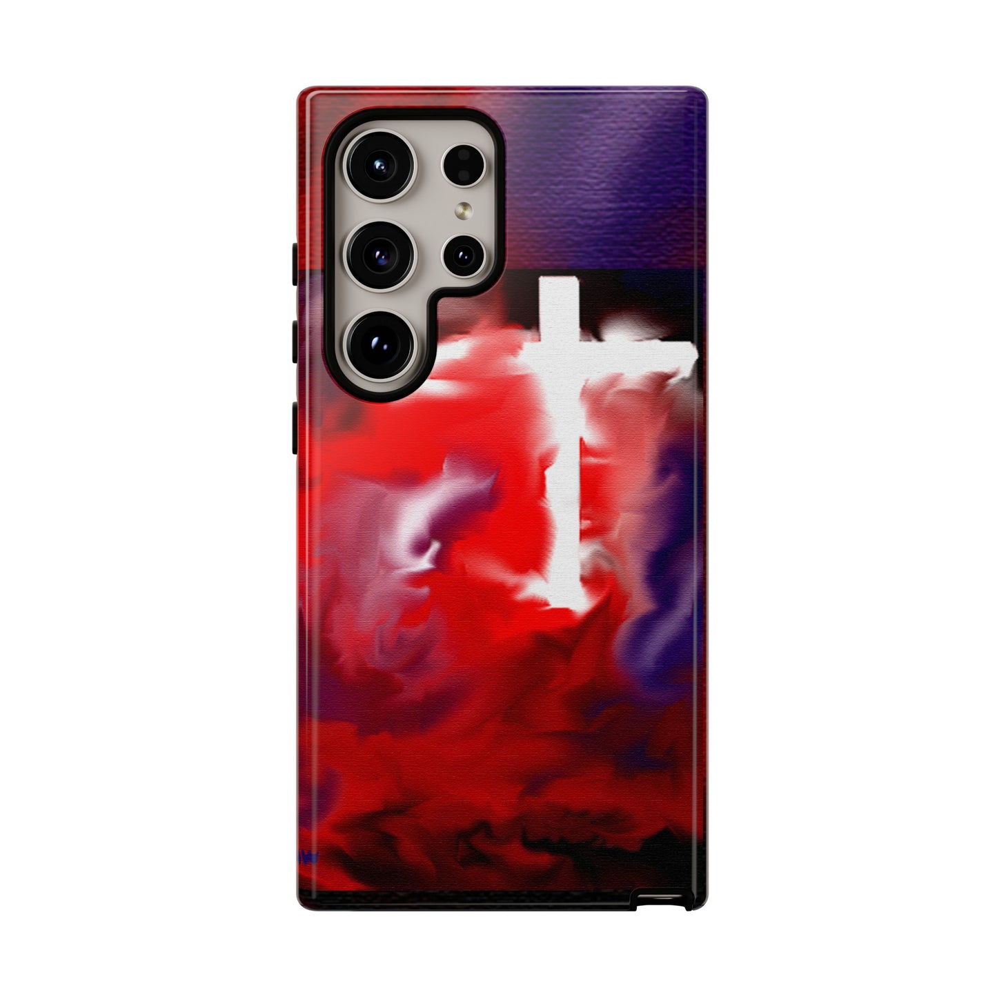 "Above The Light - Cross Art Protective Phone Case"