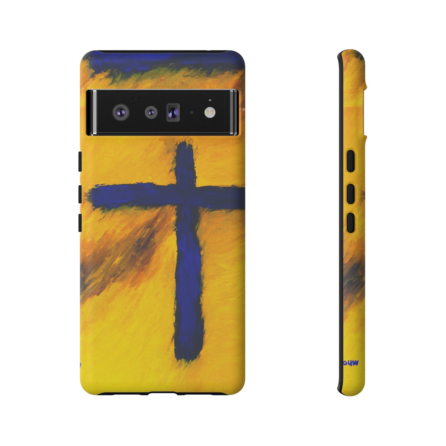 "Blue Falcon - Divine Cross Protective Phone Case"