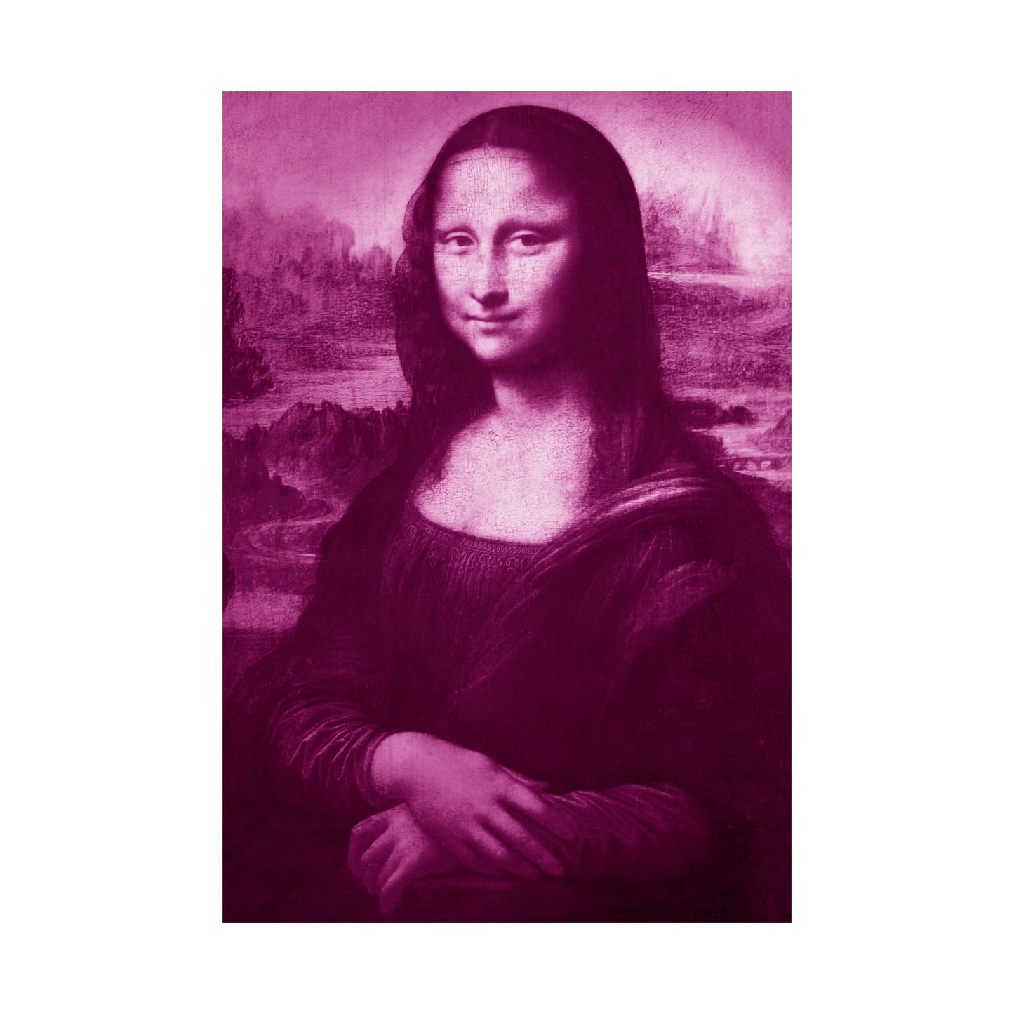 Reimagined Mona Lisa: Premium Matte Vertical Poster on Museum-Grade Paper