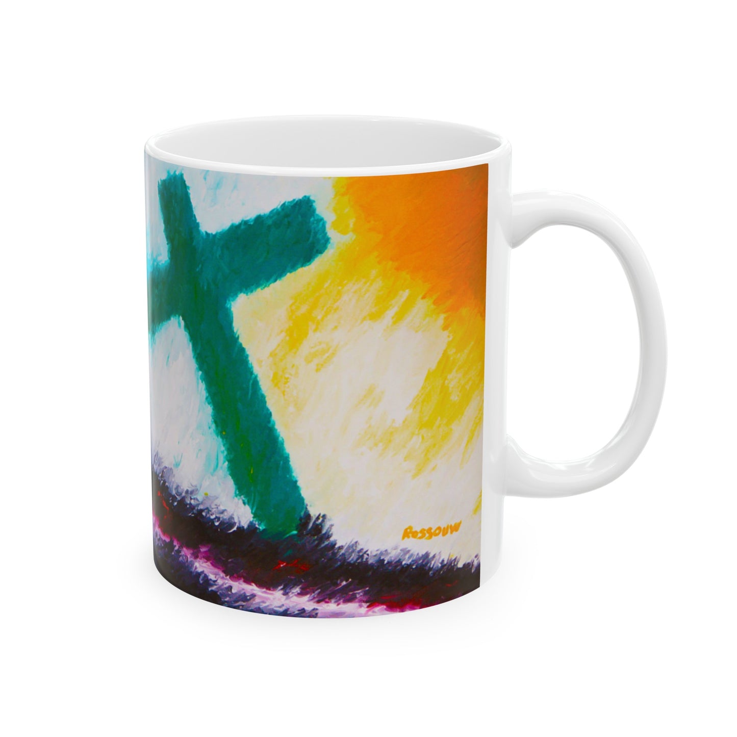 “Sunrise - Inspirational Coffee Mugs – Cross Art (11oz, 15oz)"