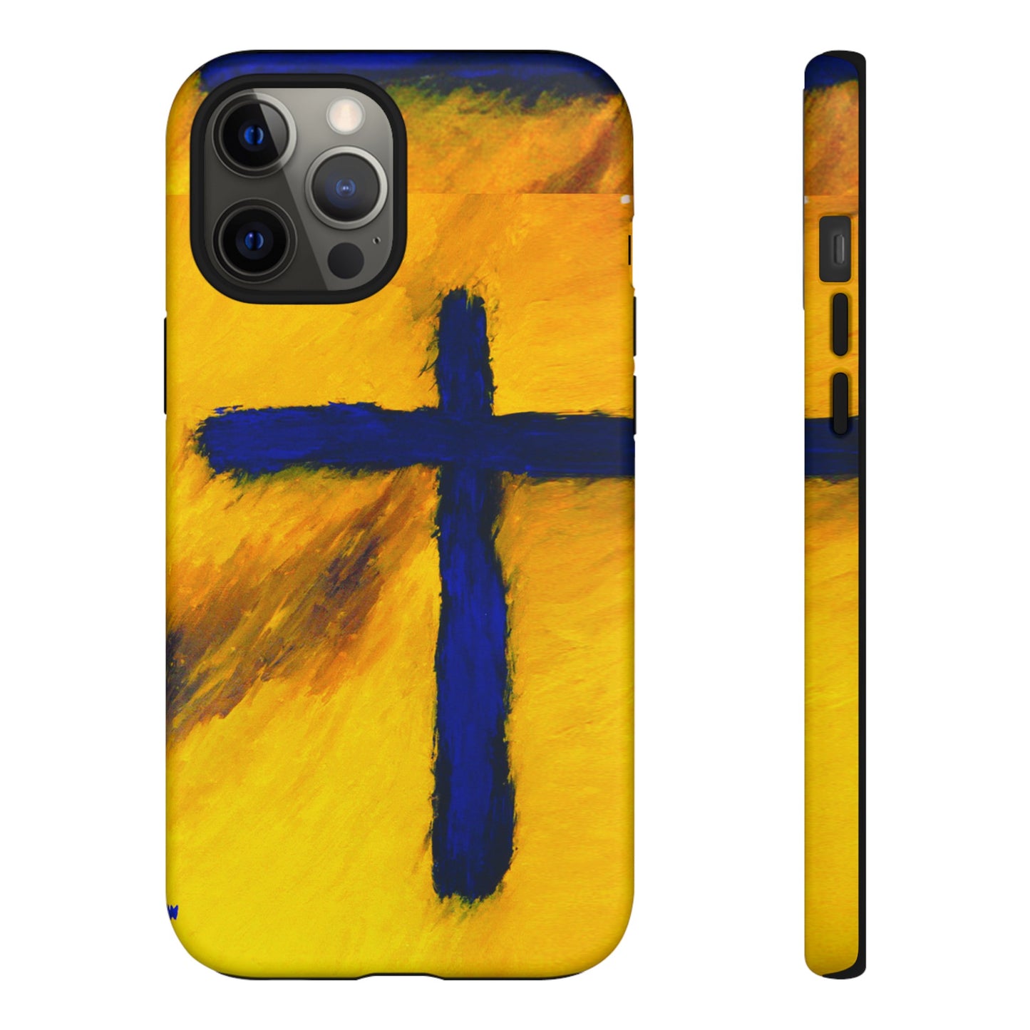 "Blue Falcon - Divine Cross Protective Phone Case"