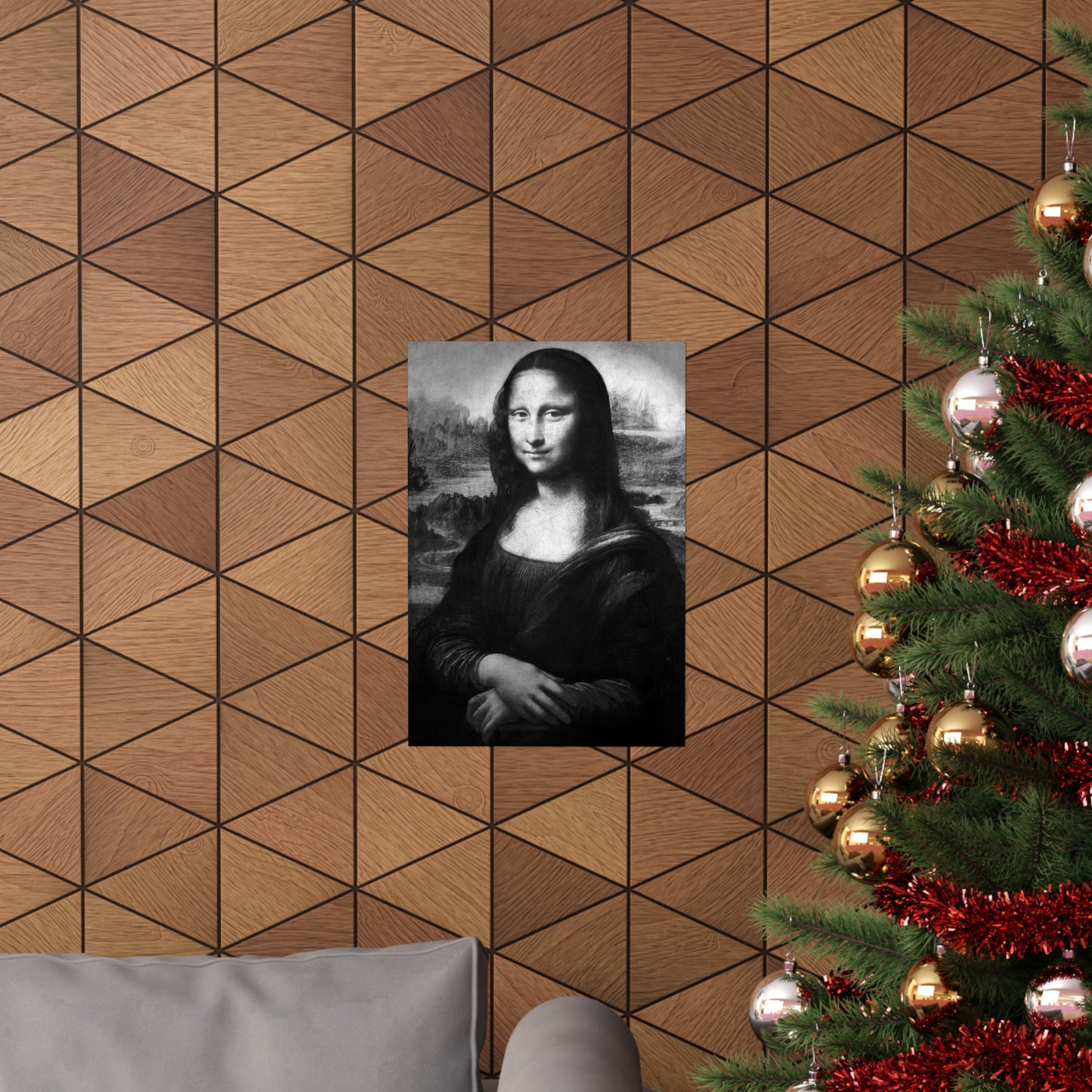 Reimagined Mona Lisa: Premium Matte Vertical Poster on Museum-Grade Paper