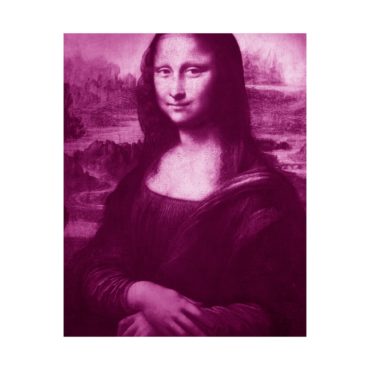 Reimagined Mona Lisa: Premium Matte Vertical Poster on Museum-Grade Paper