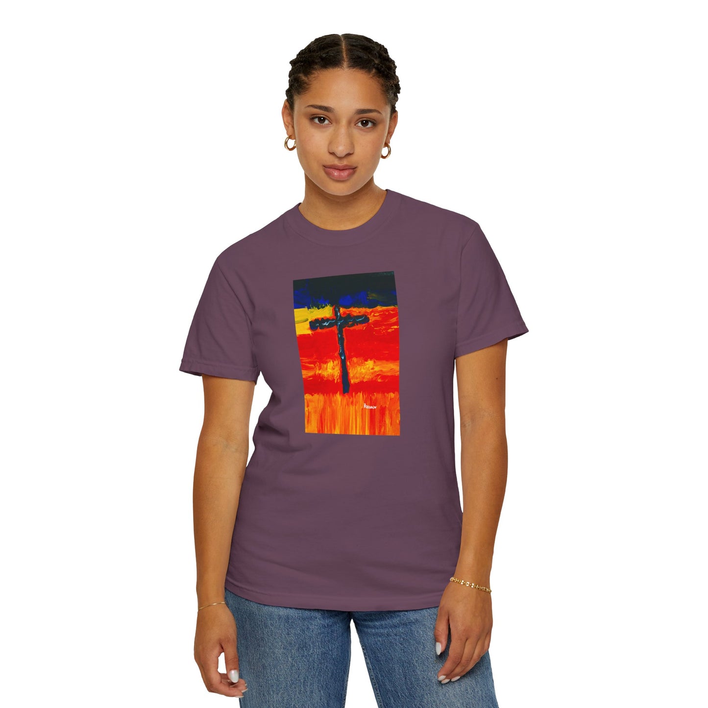 “Rainbow Warrior - Spiritual Art Unisex Dyed T-Shirt – Comfort Colors 1717"