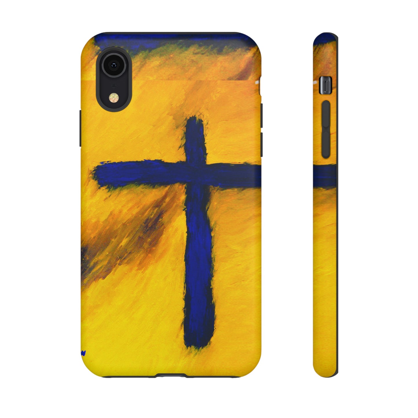 "Blue Falcon - Divine Cross Protective Phone Case"