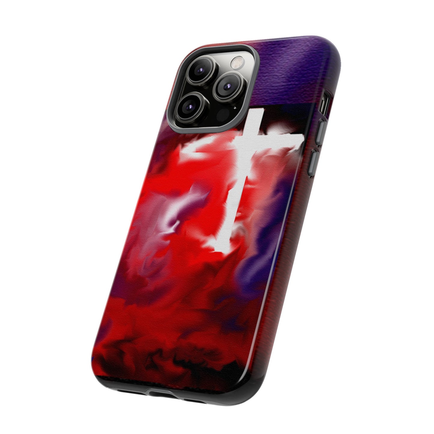 "Above The Light - Cross Art Protective Phone Case"