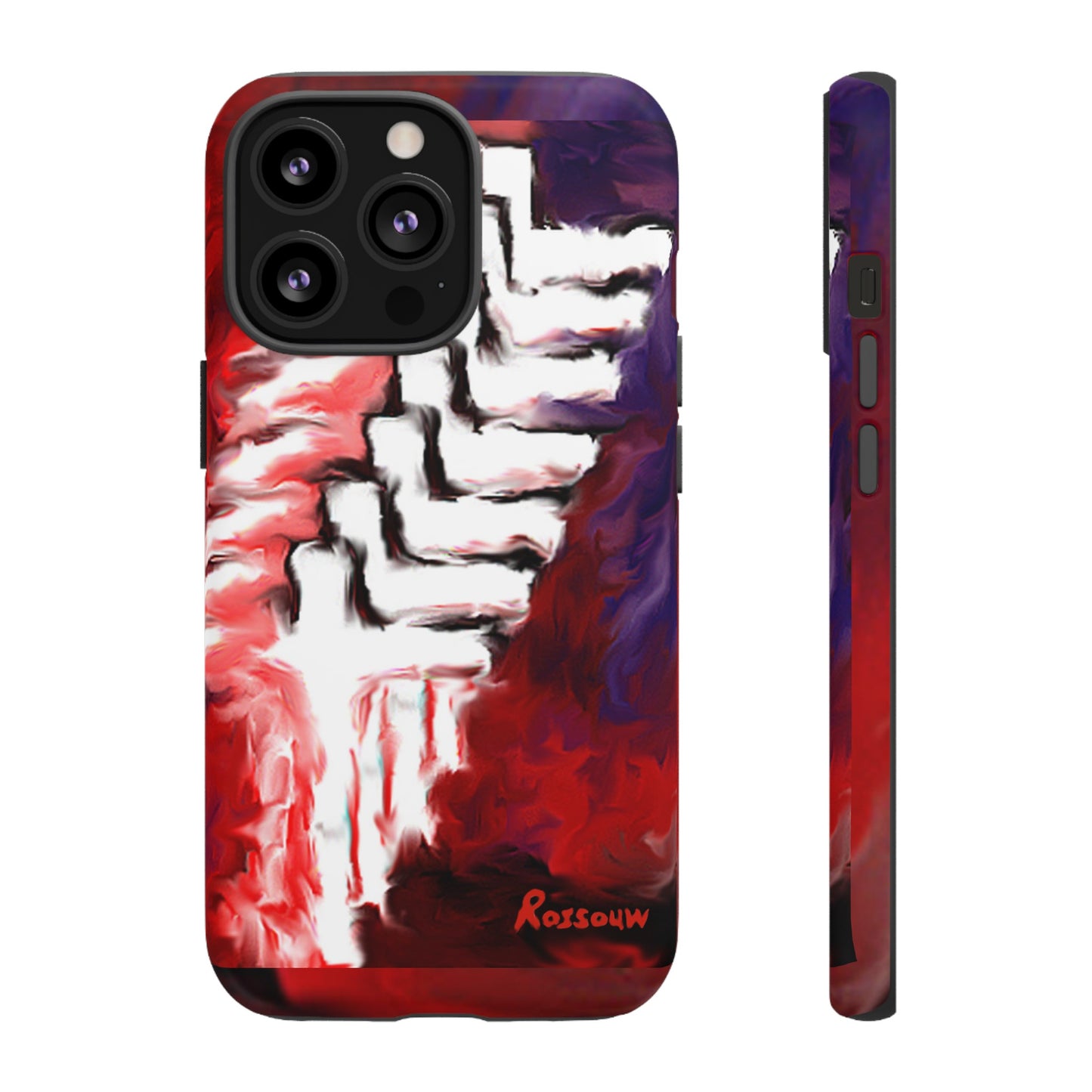 "Beyond The Shadows - Cross Phone Case With Dual Layer Protection"