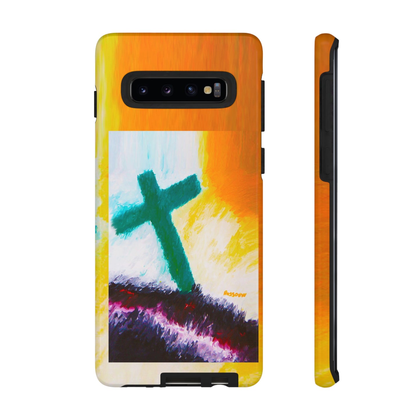 "Sunrise - Divine Cross Protective Phone Case"