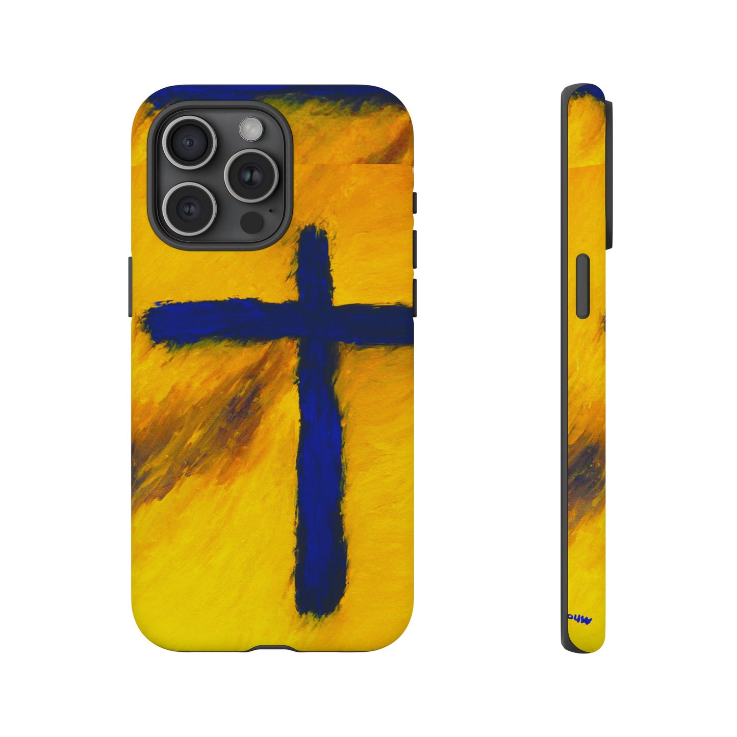 "Blue Falcon - Divine Cross Protective Phone Case"