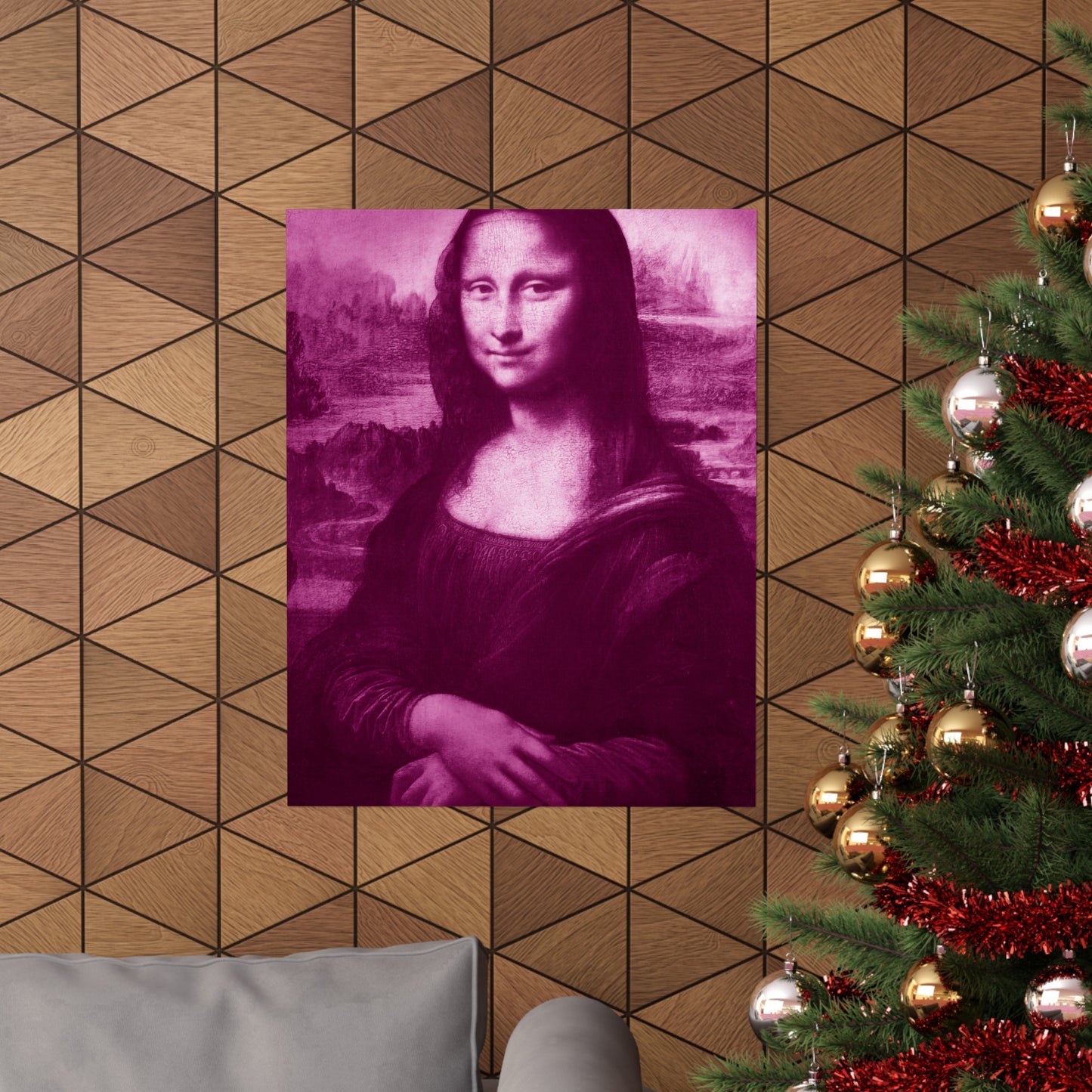 Reimagined Mona Lisa: Premium Matte Vertical Poster on Museum-Grade Paper