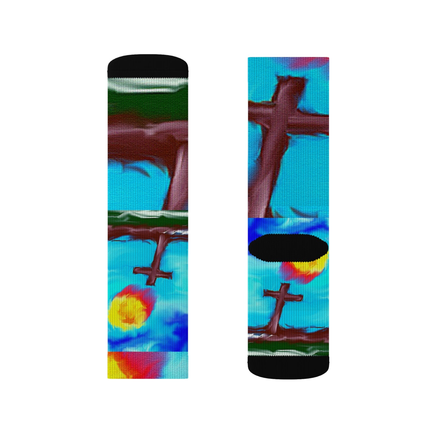 "Sunshine" - Inspirational Sublimation Socks