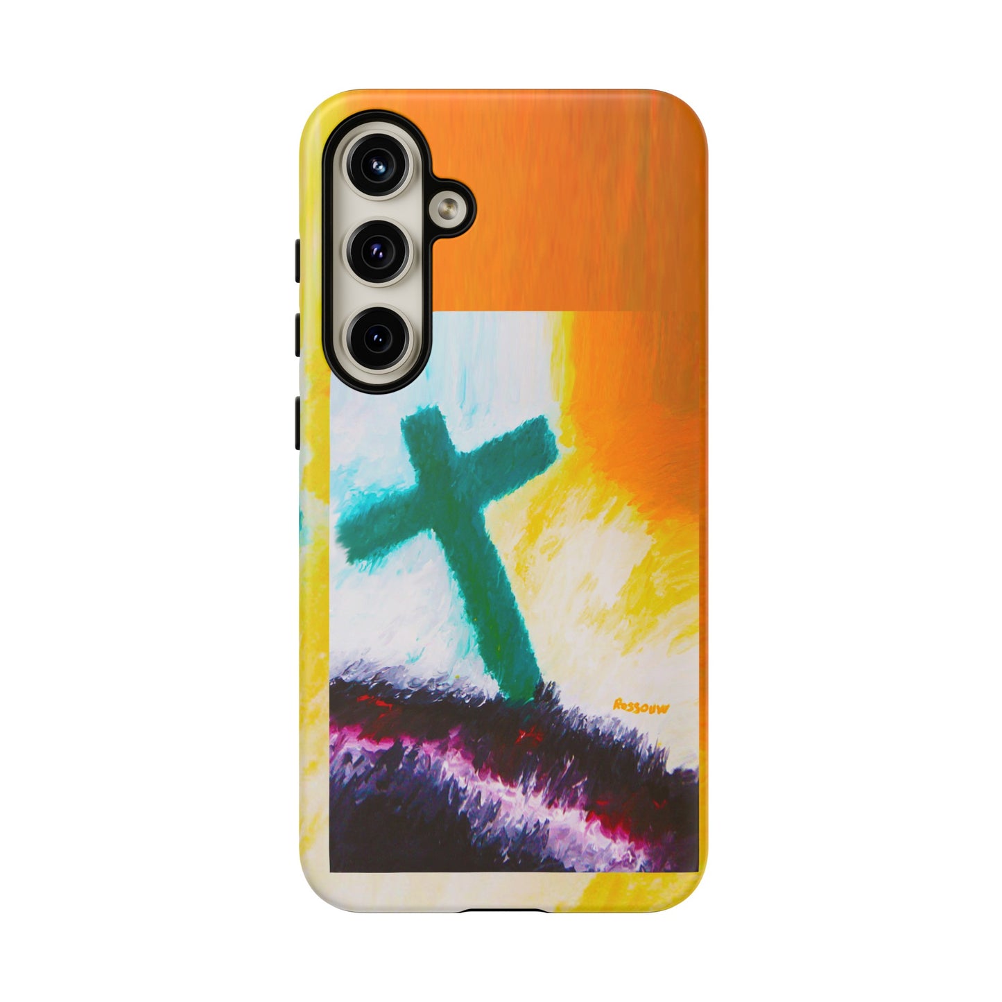 "Sunrise - Divine Cross Protective Phone Case"