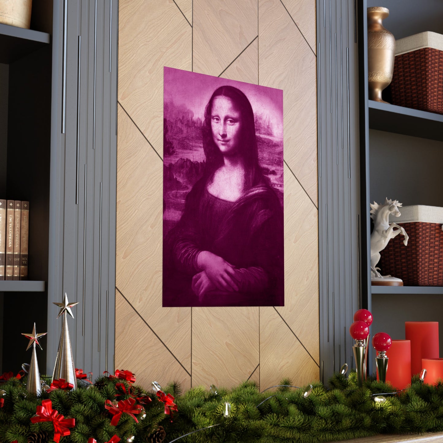 Reimagined Mona Lisa: Premium Matte Vertical Poster on Museum-Grade Paper