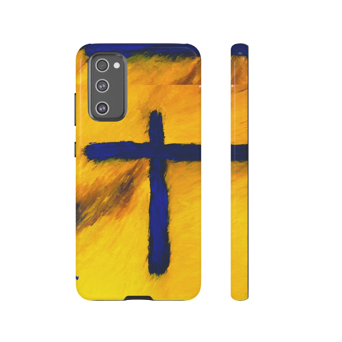 "Blue Falcon - Divine Cross Protective Phone Case"