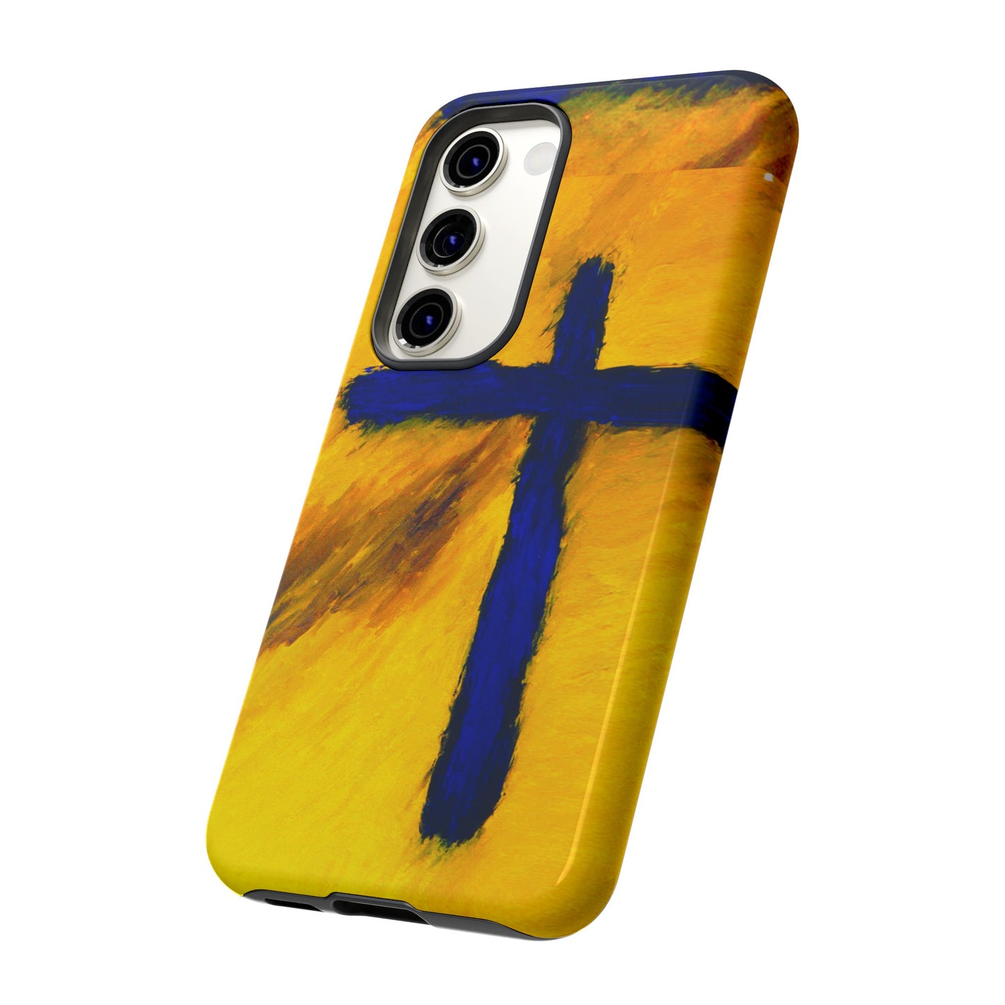 "Blue Falcon - Divine Cross Protective Phone Case"