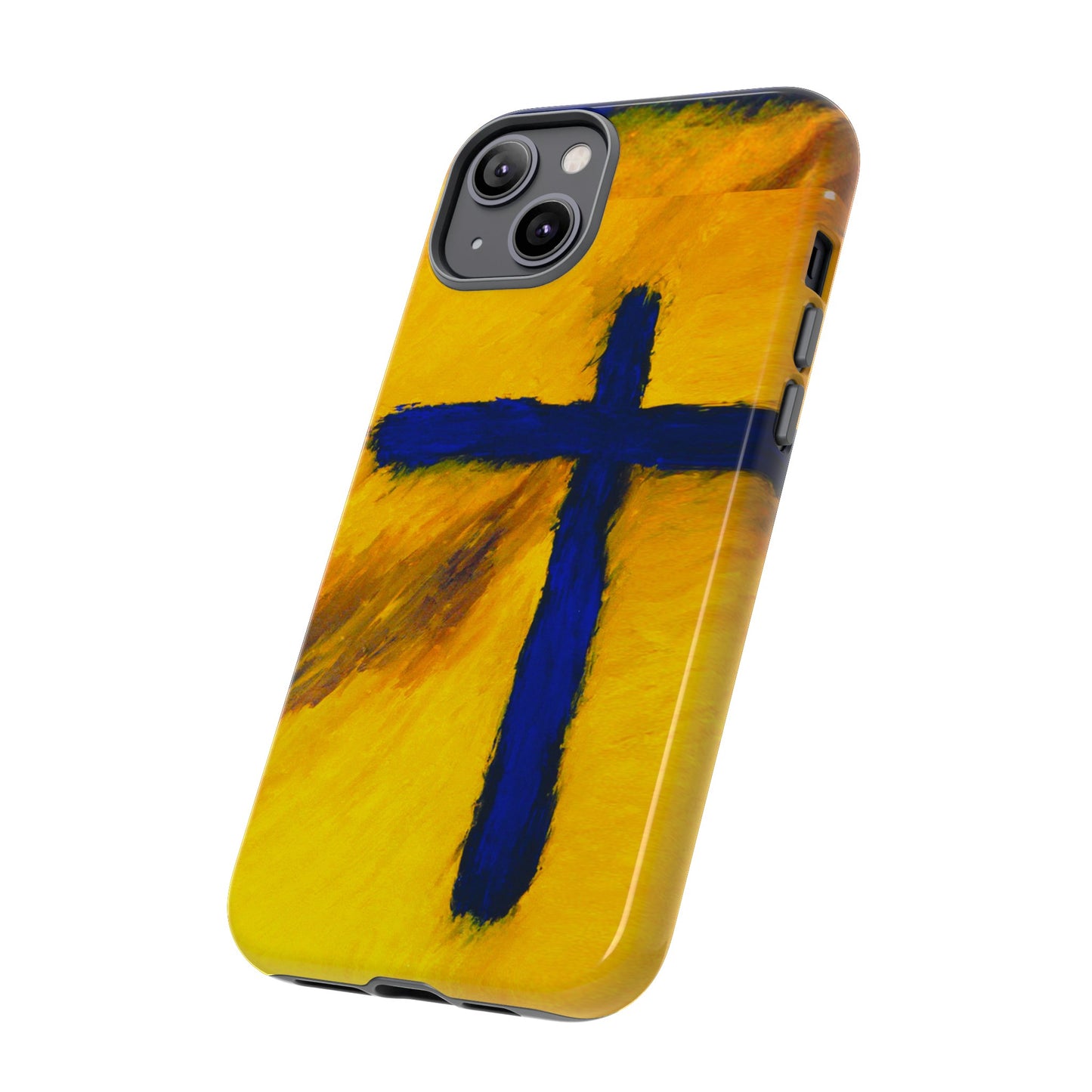 "Blue Falcon - Divine Cross Protective Phone Case"