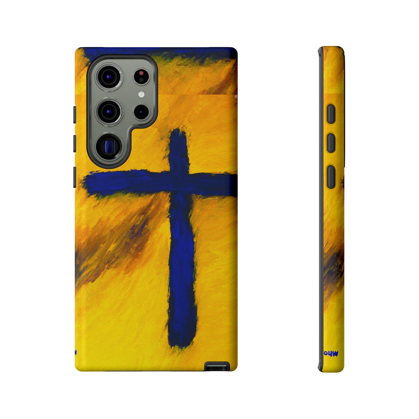 "Blue Falcon - Divine Cross Protective Phone Case"