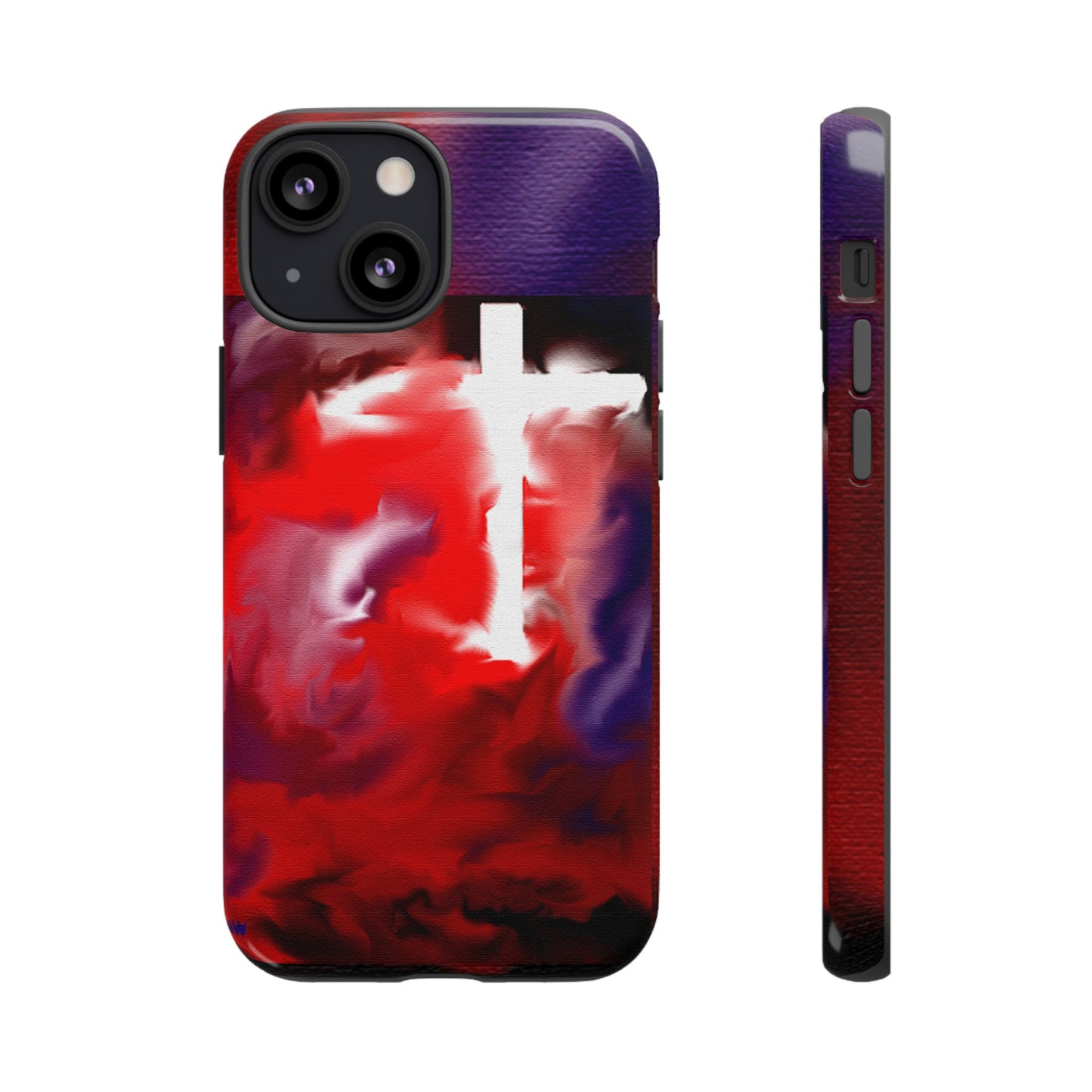 "Above The Light - Cross Art Protective Phone Case"