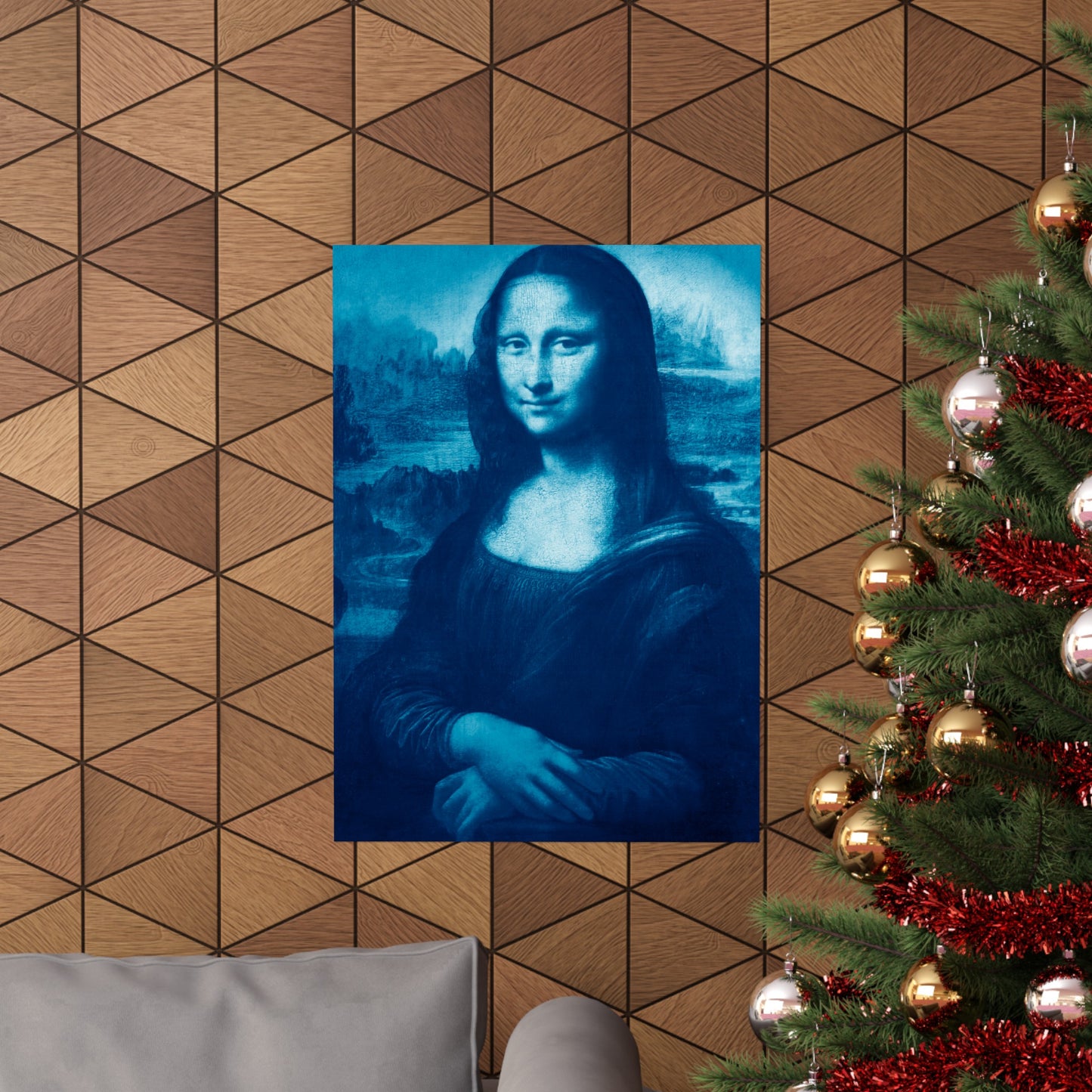 Reimagined Mona Lisa: Premium Matte Vertical Poster on Museum-Grade Paper