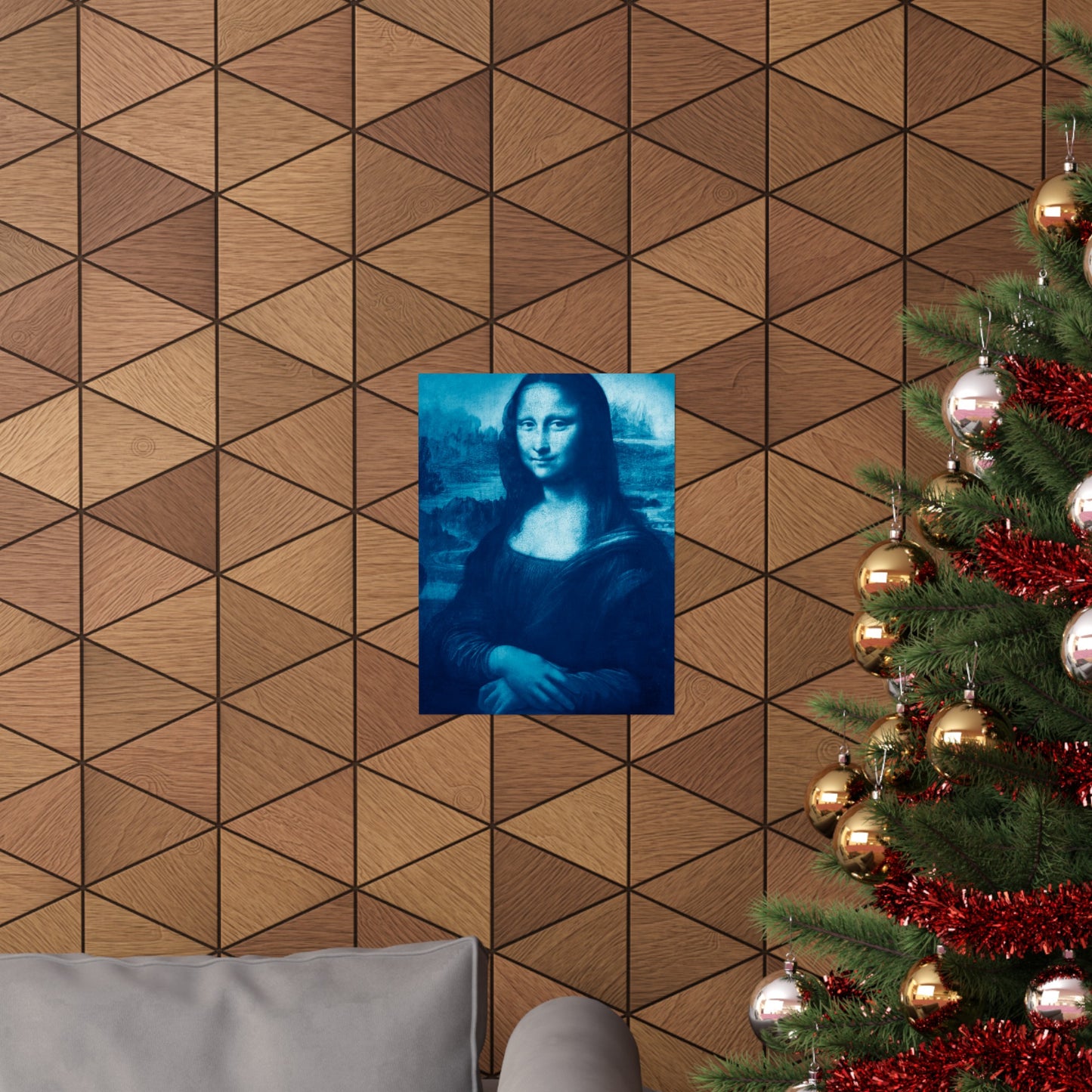 Reimagined Mona Lisa: Premium Matte Vertical Poster on Museum-Grade Paper