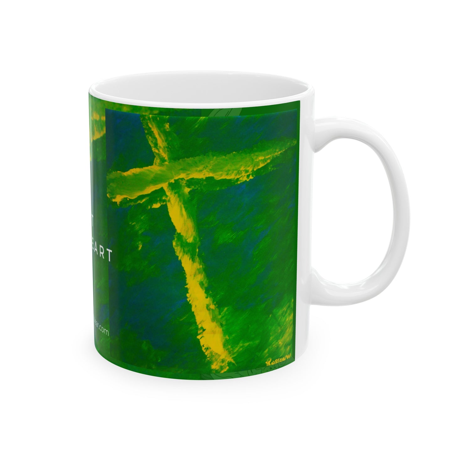 “Flight Of The Heart - Inspirational Coffee Mugs – Cross Art (11oz, 15oz)"