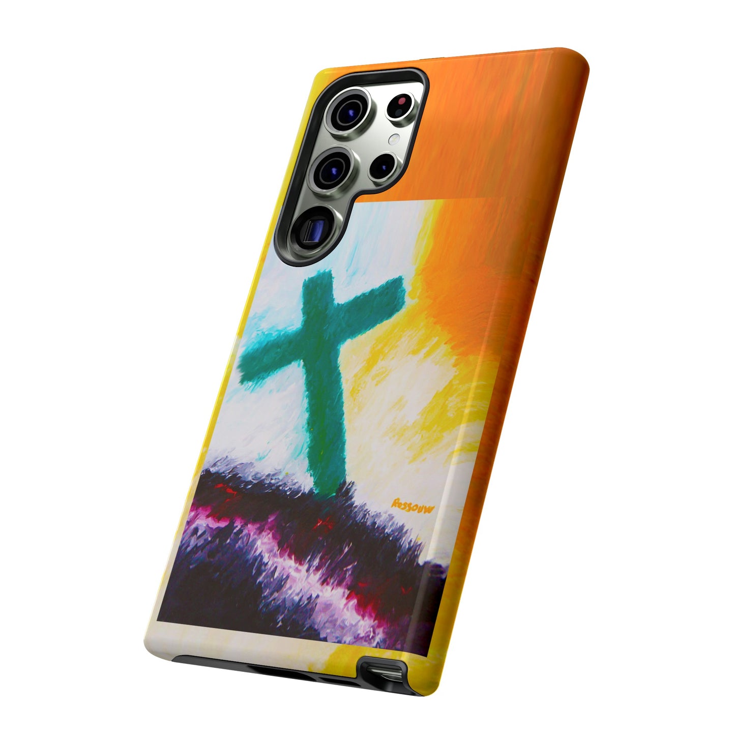 "Sunrise - Divine Cross Protective Phone Case"