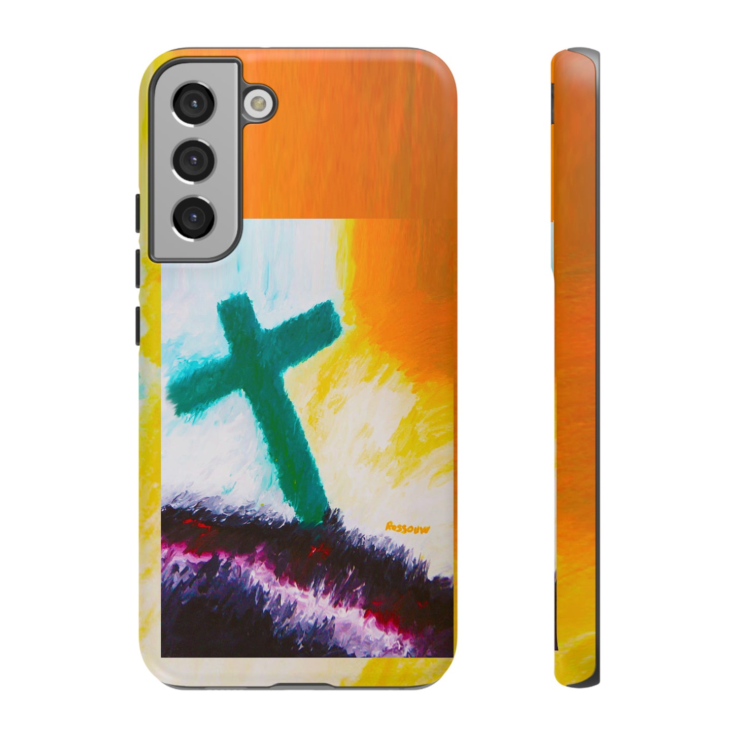 "Sunrise - Divine Cross Protective Phone Case"