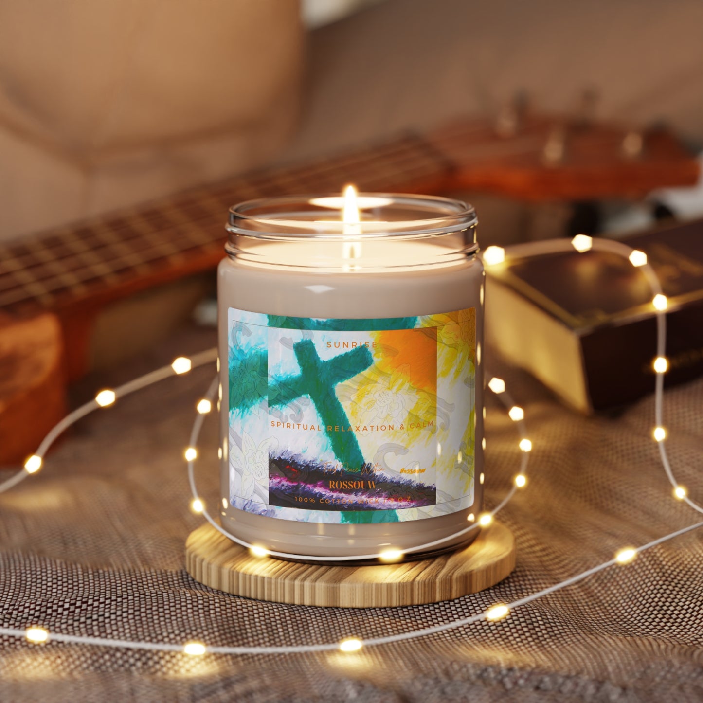 "Sunrise" - Cross Art: Scented Soy Candle, 9oz