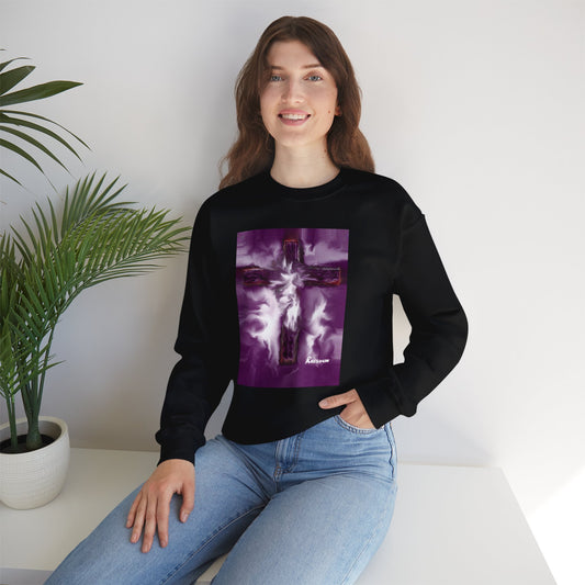 "Tears Of An Angel - Spiritual Crewneck Sweatshirt – Featuring Paintings by Rossouw”