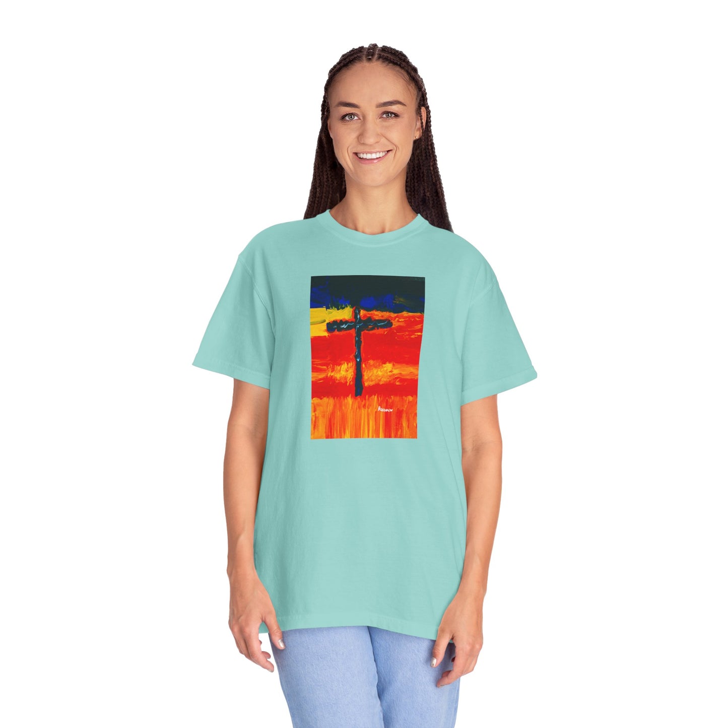 “Rainbow Warrior - Spiritual Art Unisex Dyed T-Shirt – Comfort Colors 1717"