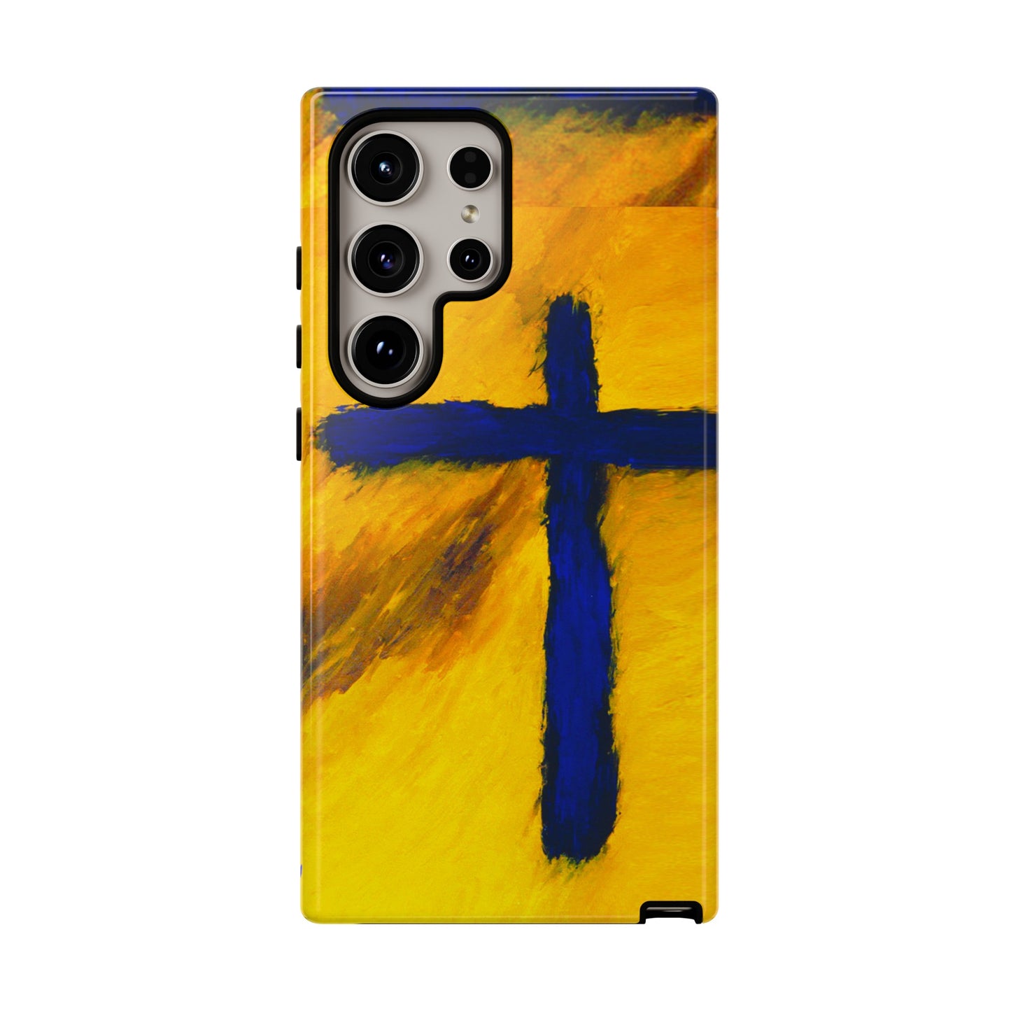 "Blue Falcon - Divine Cross Protective Phone Case"