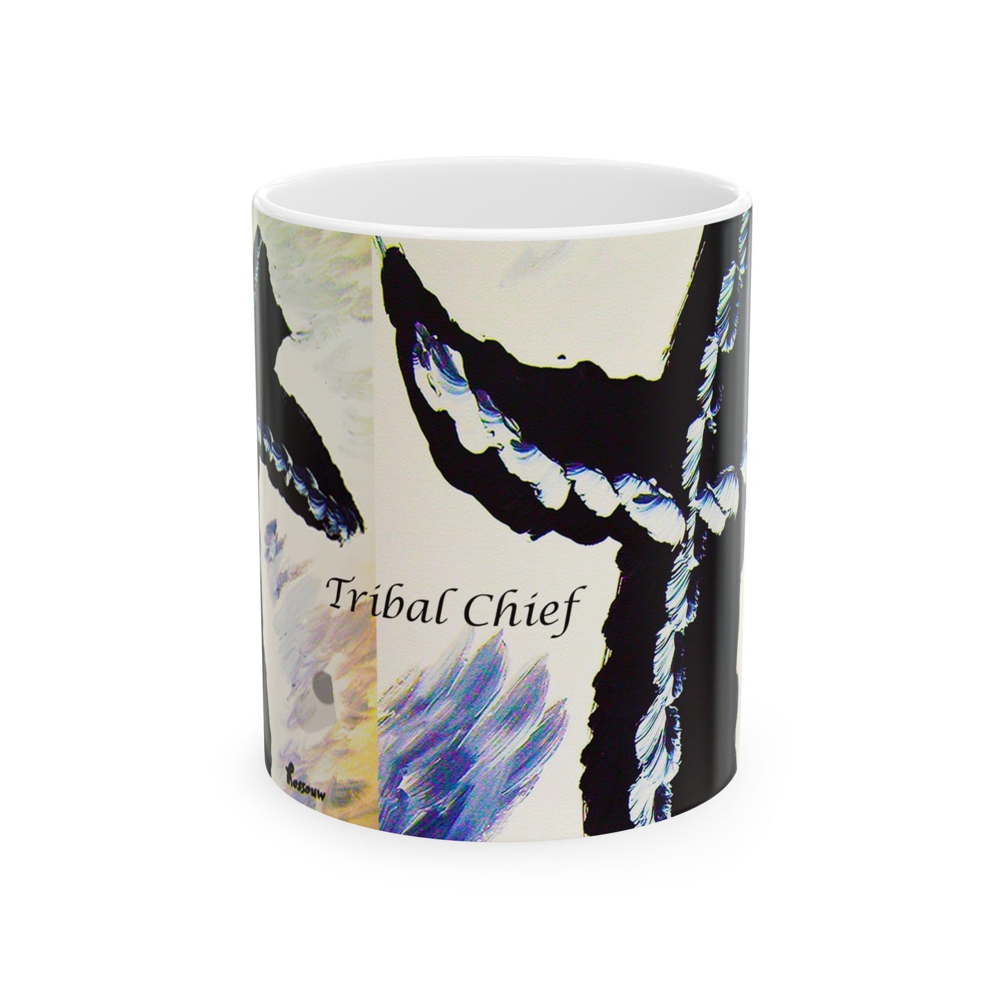 Tribal Chief - Inspirational Cross Art Ceramic Mugs – Start Your Day Right