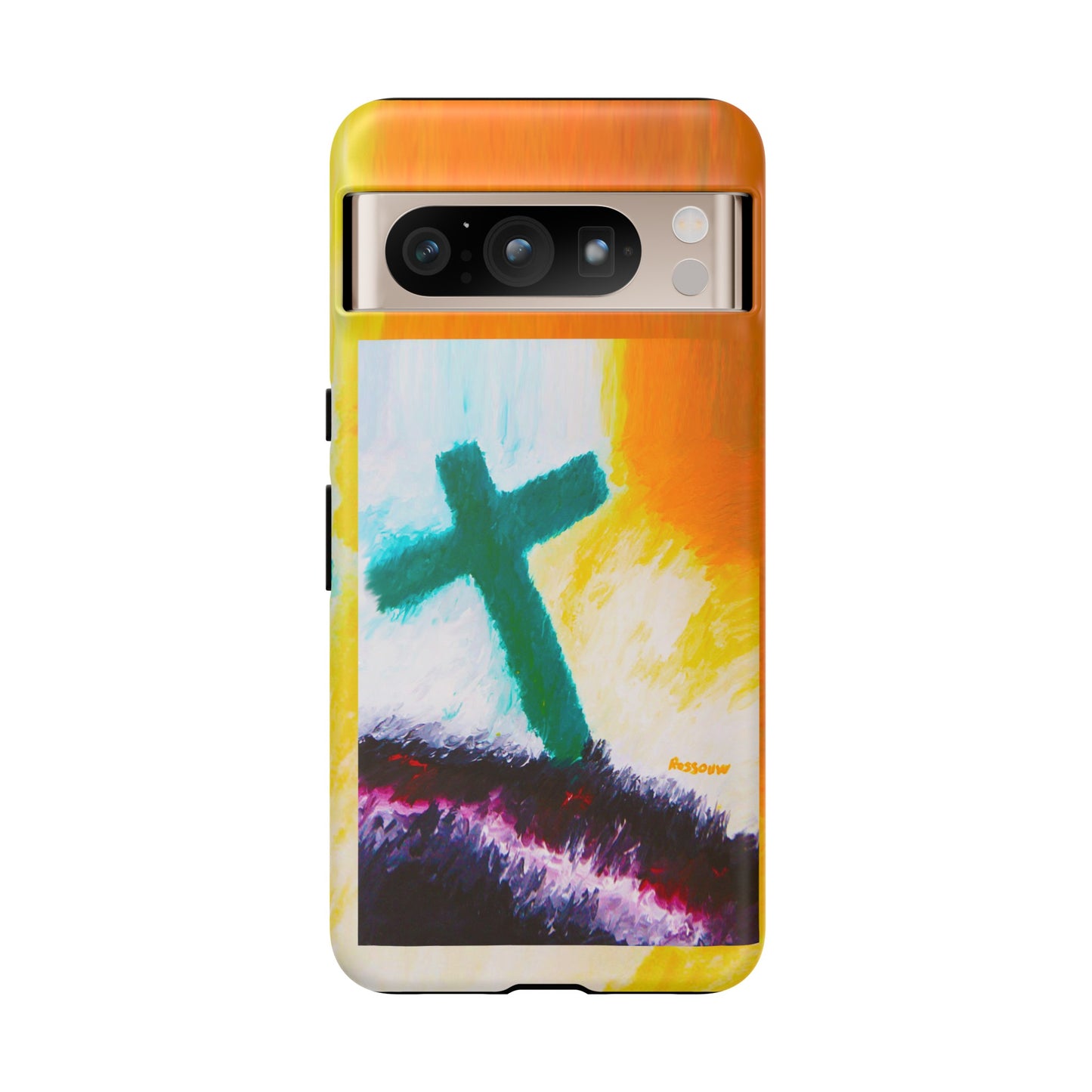 "Sunrise - Divine Cross Protective Phone Case"