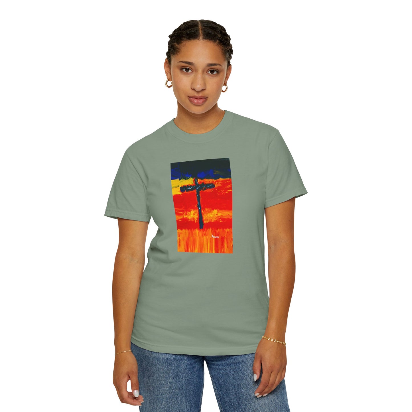 “Rainbow Warrior - Spiritual Art Unisex Dyed T-Shirt – Comfort Colors 1717"