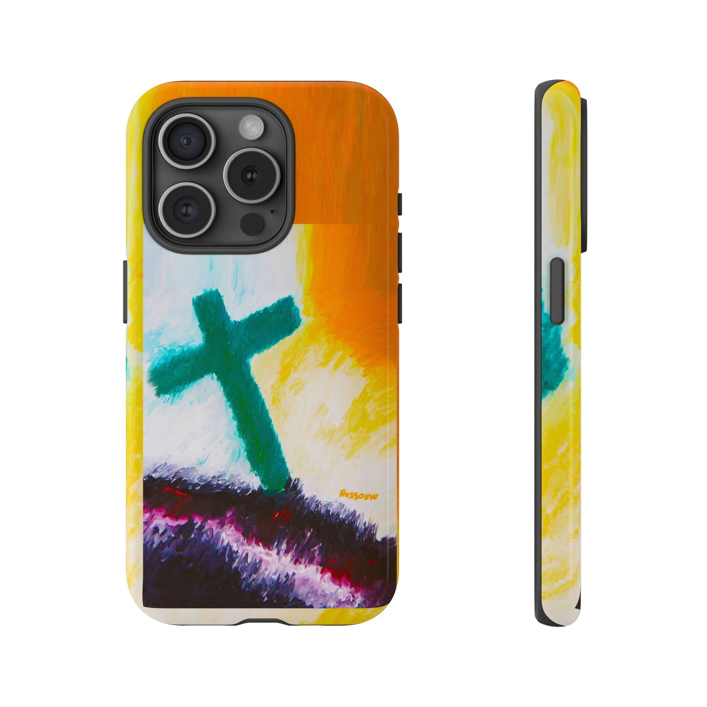 "Sunrise - Divine Cross Protective Phone Case"