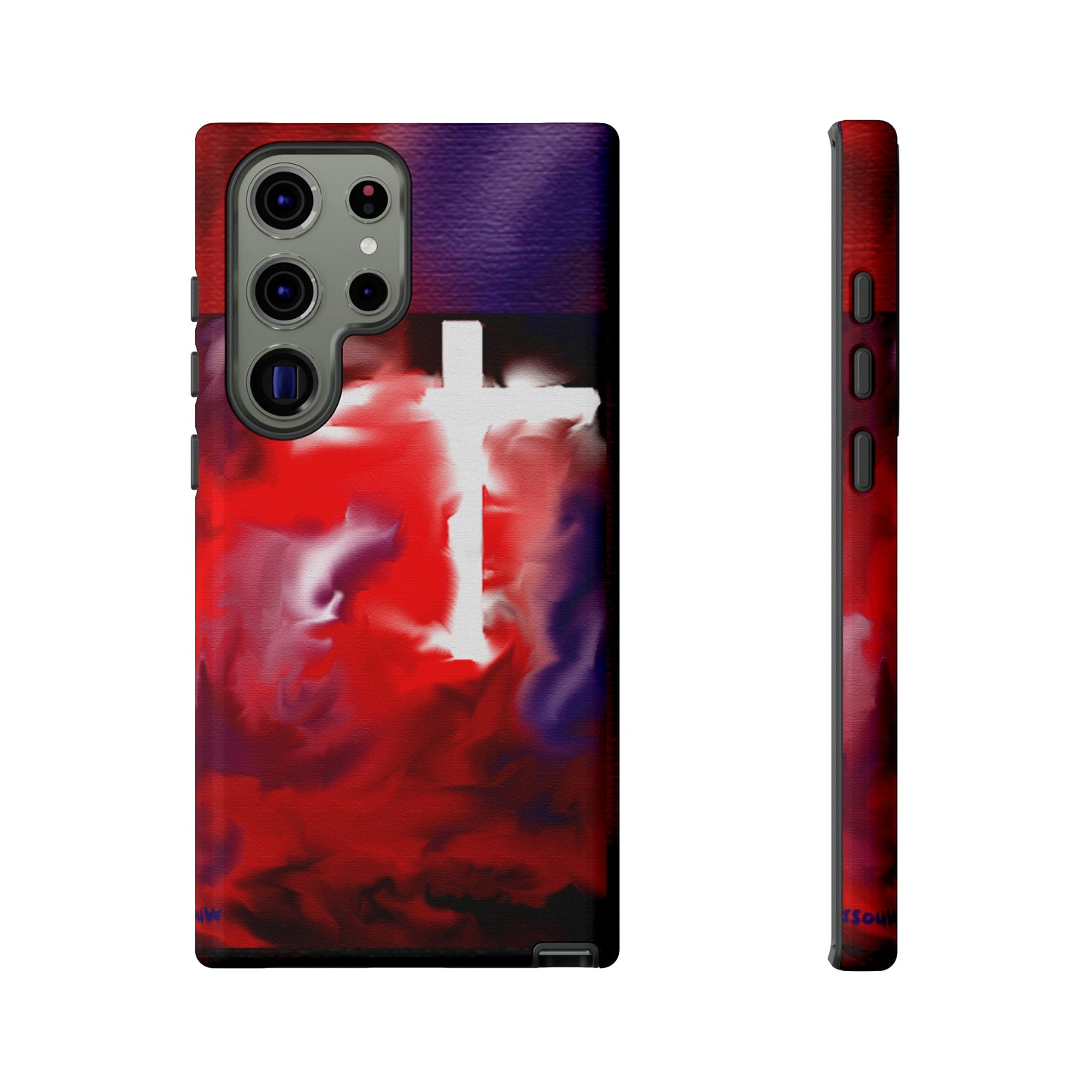 "Above The Light - Cross Art Protective Phone Case"