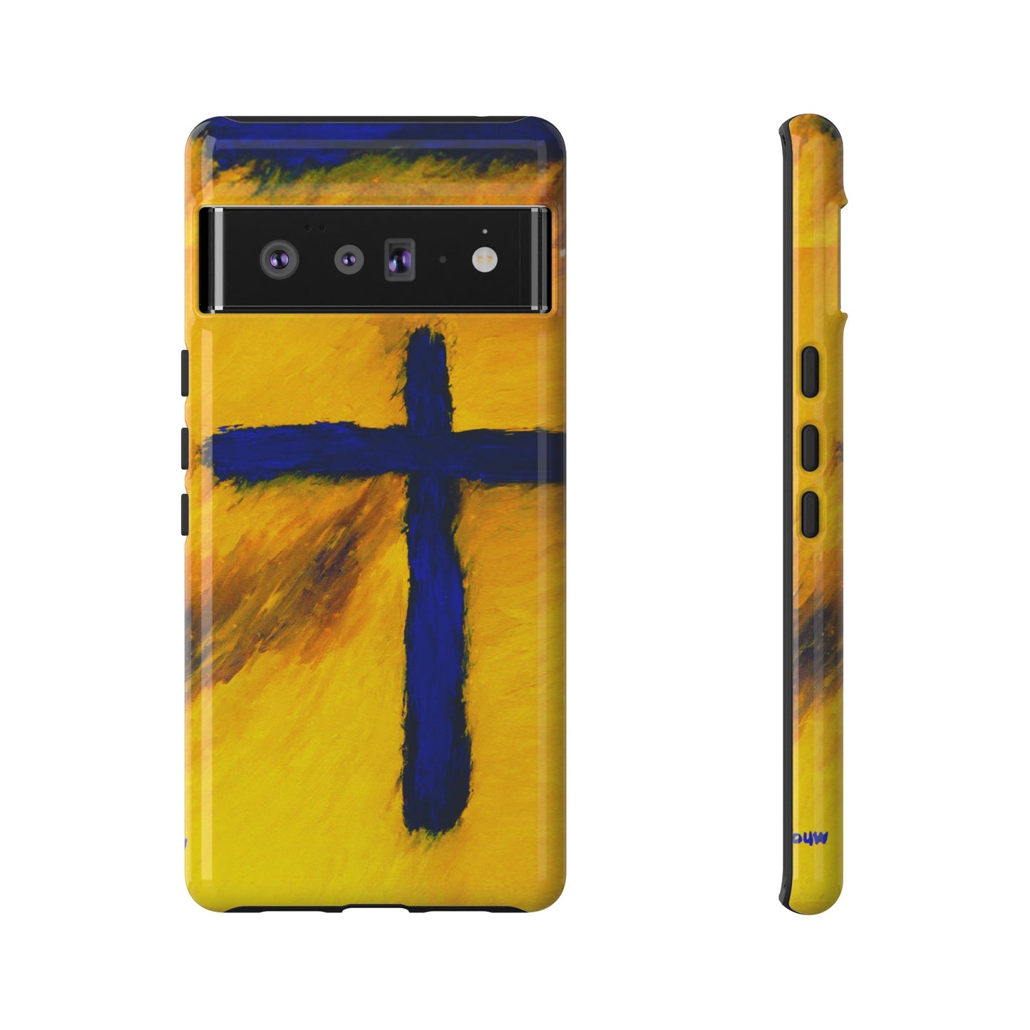 "Blue Falcon - Divine Cross Protective Phone Case"