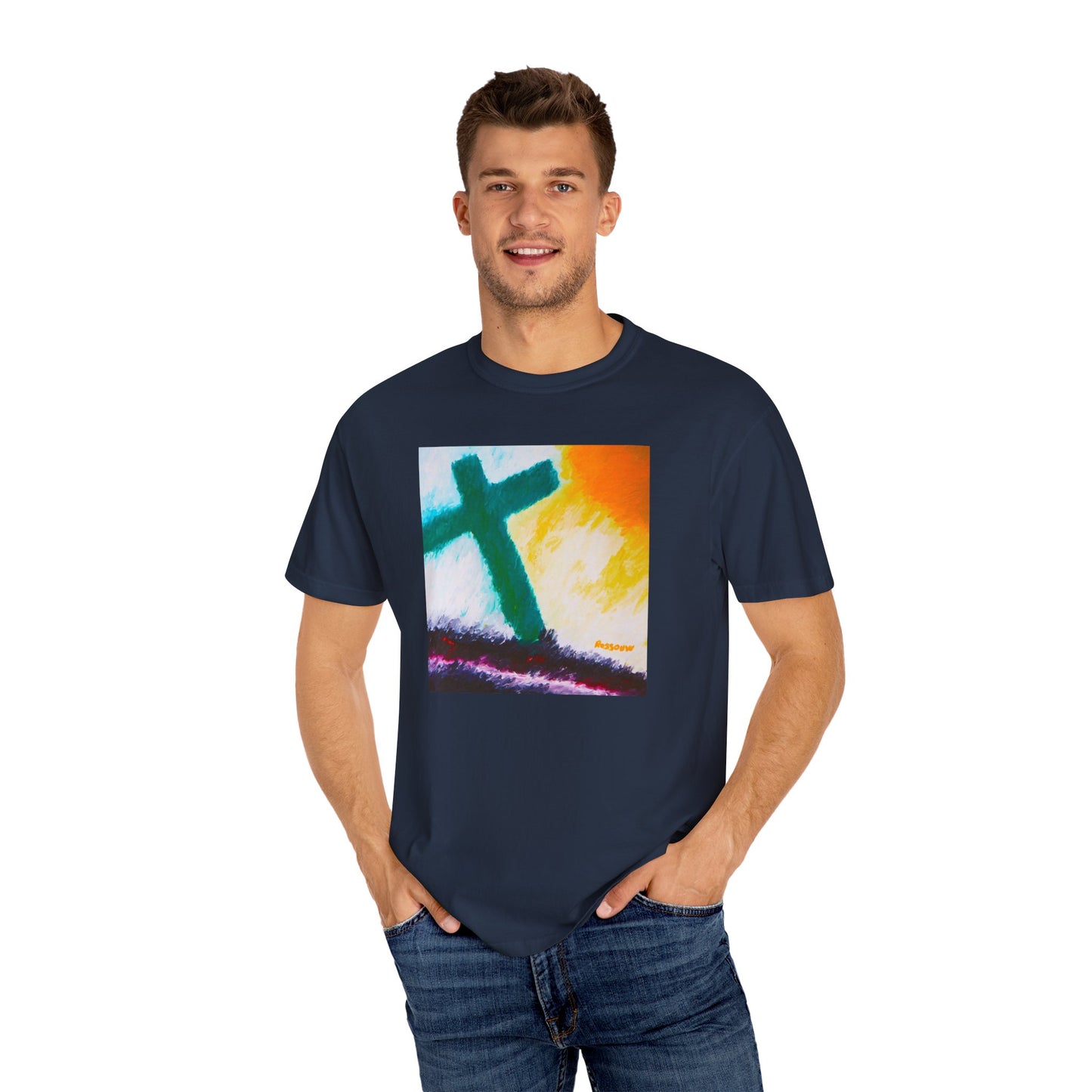 “Sunrise - Spiritual Art Unisex Dyed T-Shirt – Comfort Colors 1717"