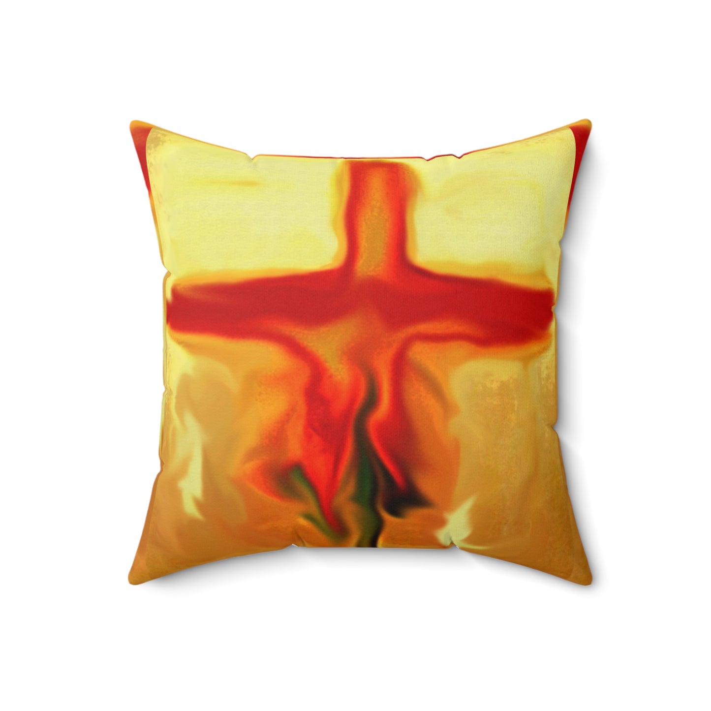 "Rose Petals" - Inspirational Cross Spun Polyester Square Pillow