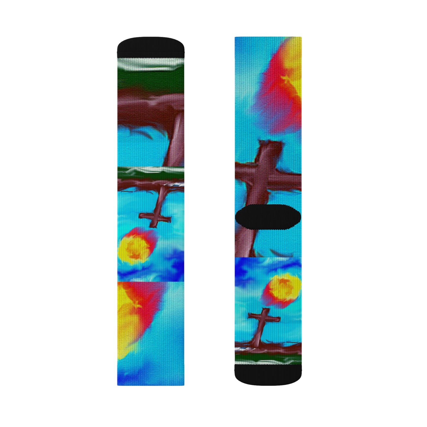 "Sunshine" - Inspirational Sublimation Socks