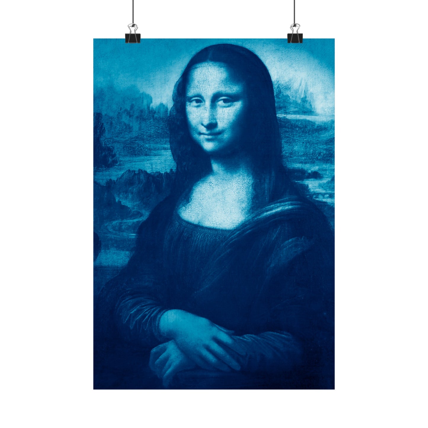 Reimagined Mona Lisa: Premium Matte Vertical Poster on Museum-Grade Paper