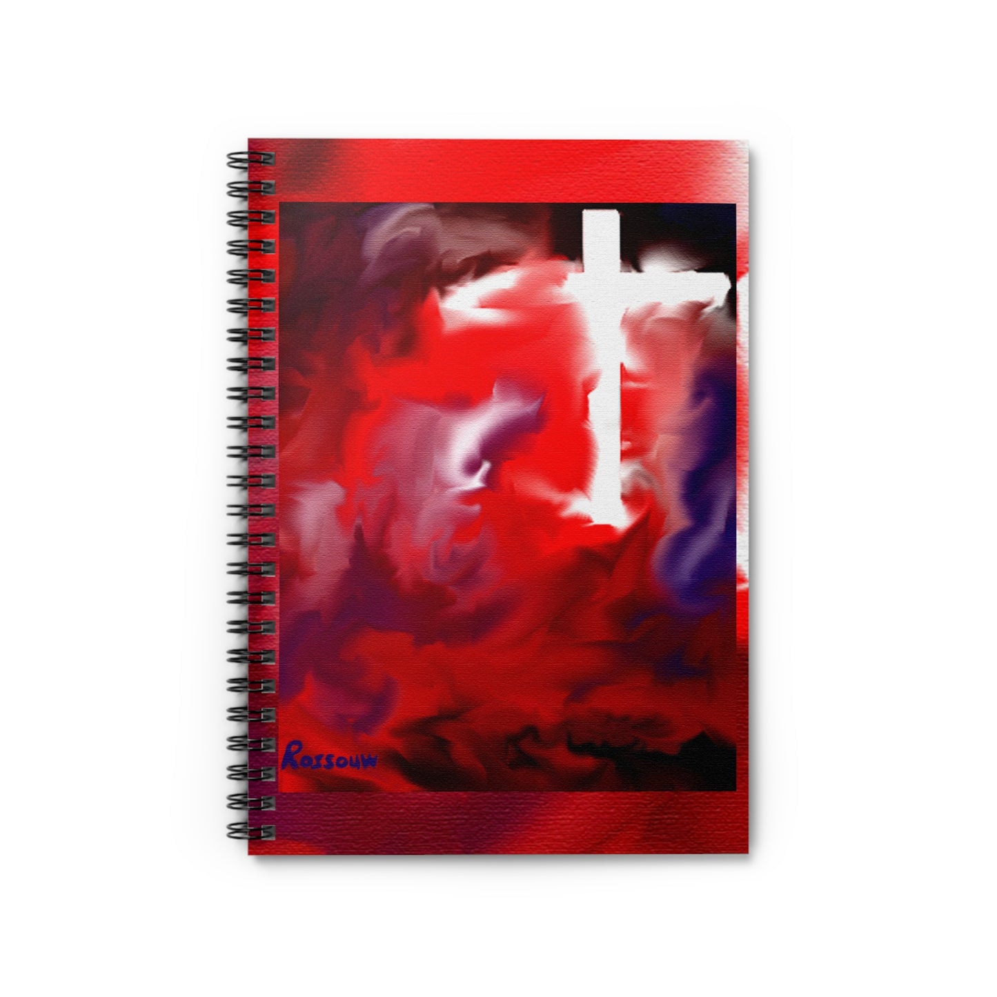 "Above The Light - Prayer Journal - Spiral Cross Art Notebook