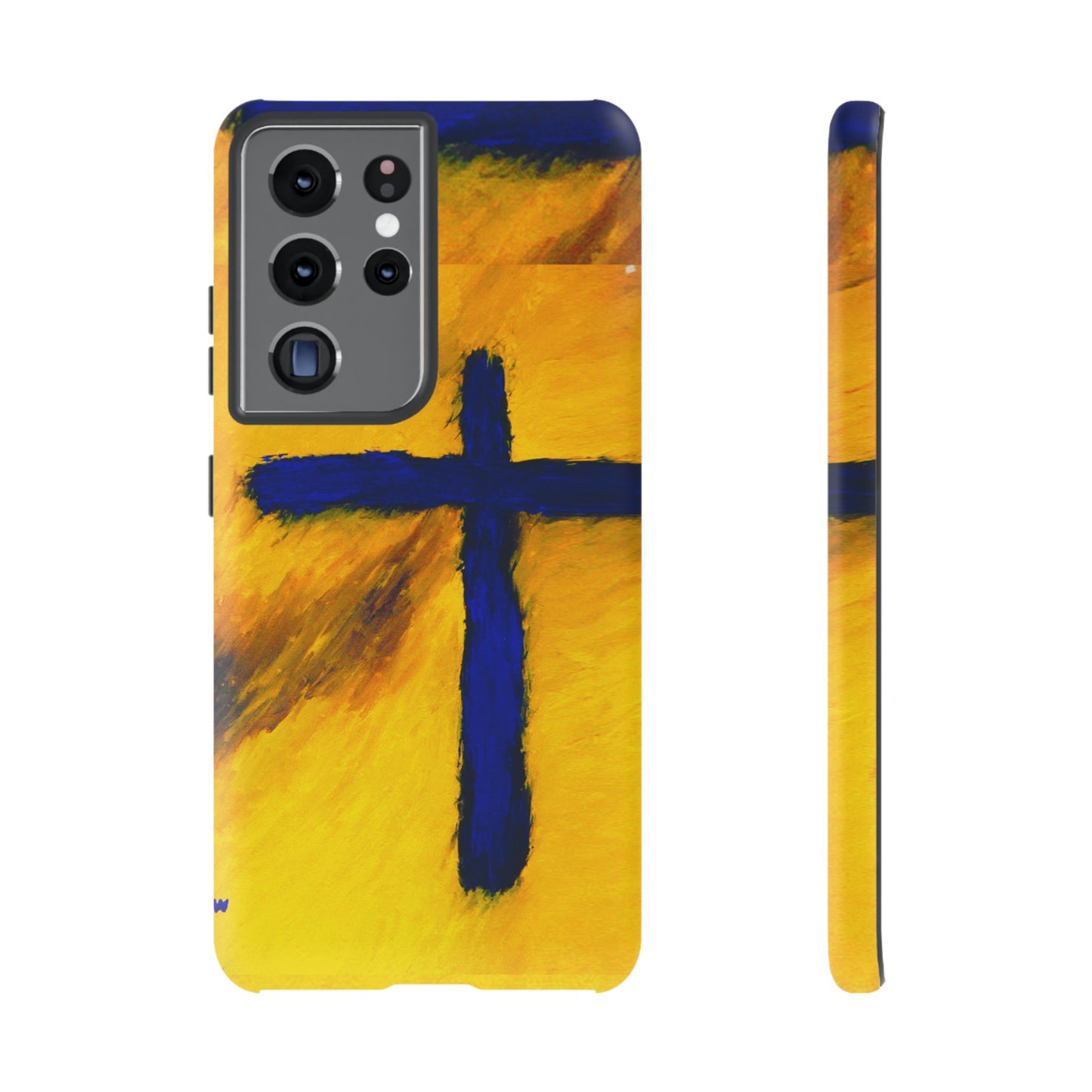 "Blue Falcon - Divine Cross Protective Phone Case"