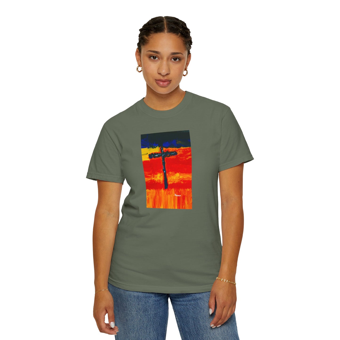 “Rainbow Warrior - Spiritual Art Unisex Dyed T-Shirt – Comfort Colors 1717"