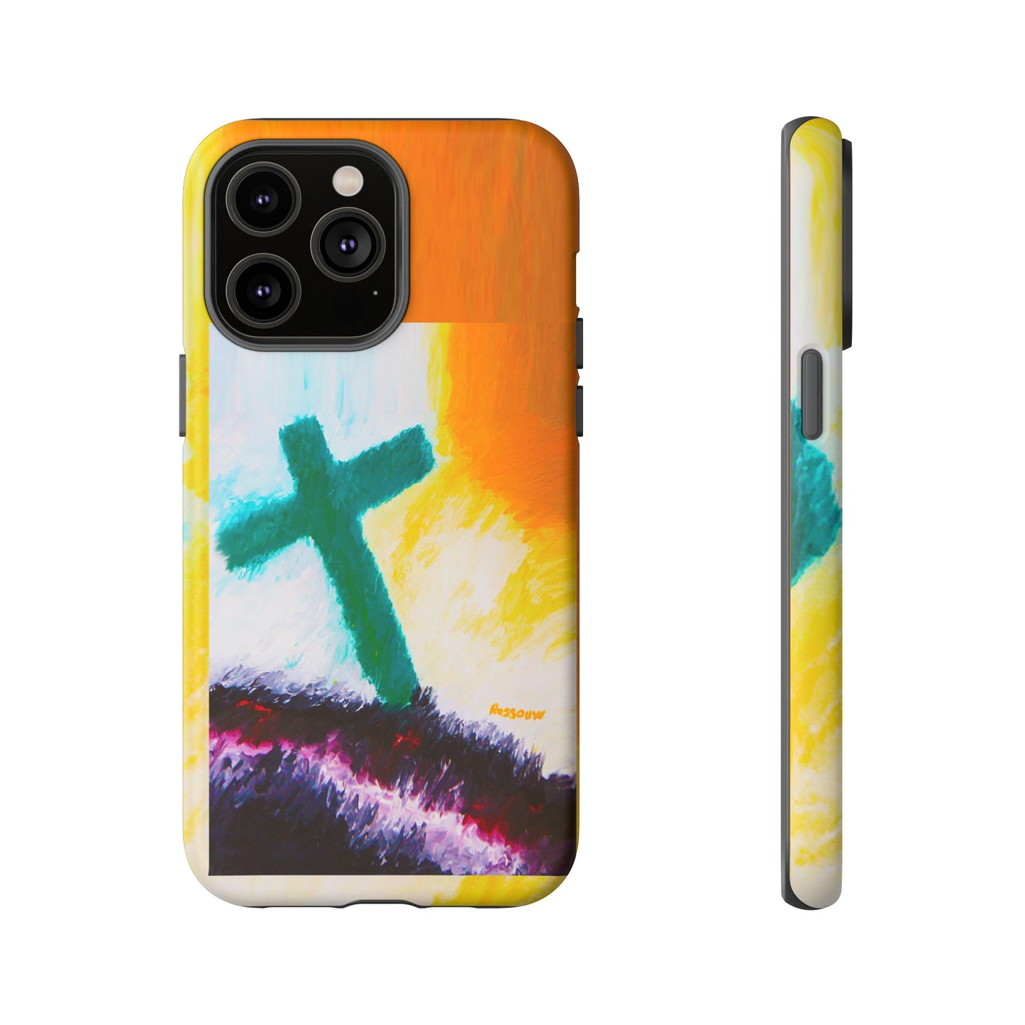 "Sunrise - Divine Cross Protective Phone Case"