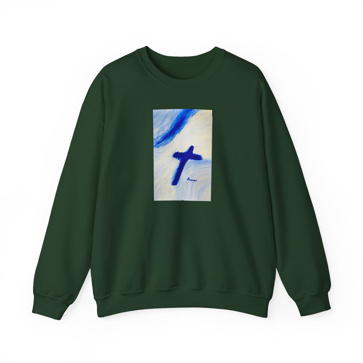 "Songbird - Enlightened Spirit Crewneck Sweatshirt – Cross Painting”