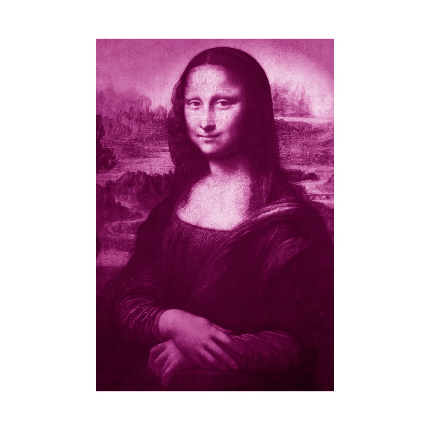 Reimagined Mona Lisa: Premium Matte Vertical Poster on Museum-Grade Paper