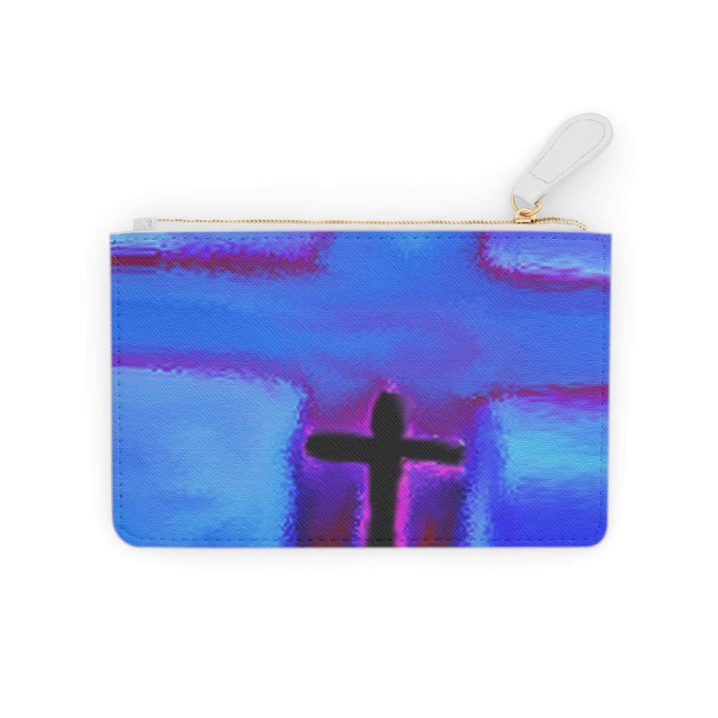 "Exclusive Cross Art Mini Clutch Bag - Chic and Compact"